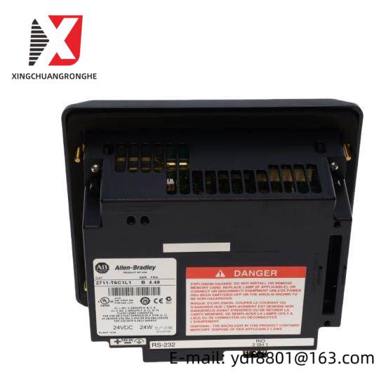 GE PanelView 2711-T6C1L1 Color Touch RIO/RS-232 Printer, DC Power Module