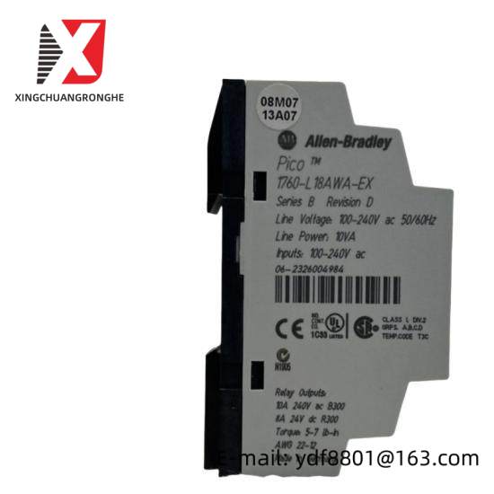 1760l18awaex_pico_controller_w_rtc_18_i_o_expandable_ac_1.jpg PicoController by BrandName Model 1760L18AWAEX with RTC, 18 I/O Expandable, AC Module